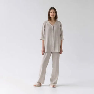 Linne Loungewear Set - Beige - Joi Living