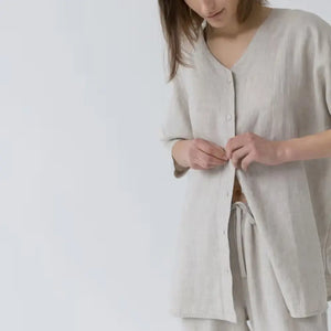 Linne Loungewear Set - Beige - Joi Living