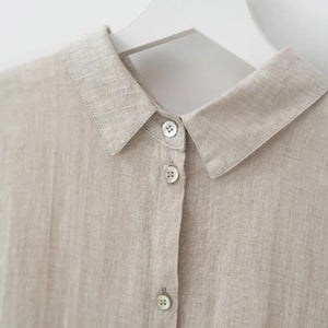 Linneskjorta Melange - Beige - Joi Living