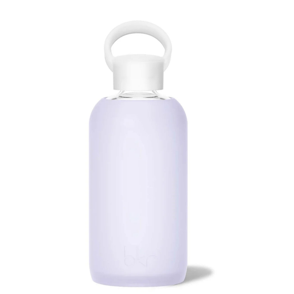 bkr Foof vattenflaska 500ml med lila silikonhölje