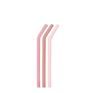 bkr silikon sugrör set 3 pack - Champagne