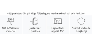 Funktioner hos ryggsäcken - Storm