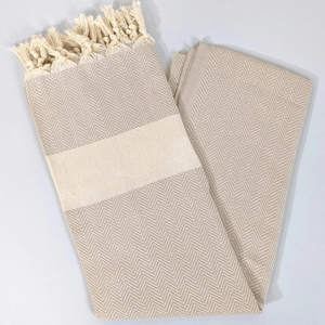Joi Living - Diamond hamamhandduk - beige