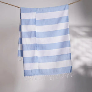 Pelagos hamamhandduk-Vit-Blå - Joi Living