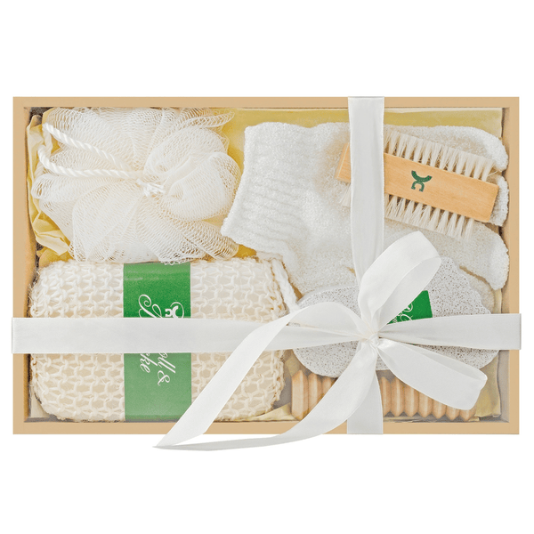 Hemma spa kit i presentförpackning med rosett