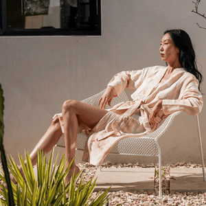 Laranja morgonrock kimono - Joi Living