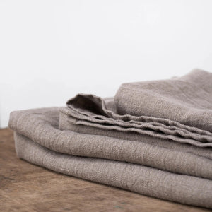 Linnehandduk - Brun - Joi Living