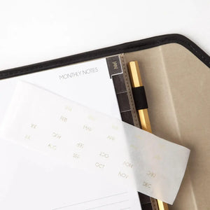 chic planeringskalender svart