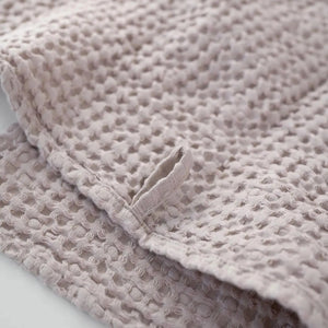 Våfflat badlakan 140x70cm linnemix - Powder - Joi Living