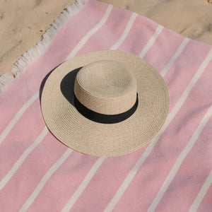 Belém badlakan frotté randig rosa - Joi Living