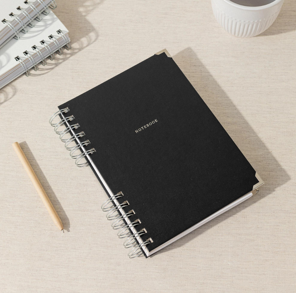 Notebook A5 Spiral Svart - Joi Living