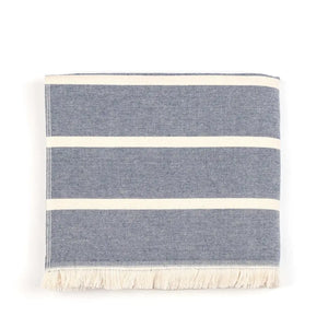 Belém badlakan frotté randig mörkblå - Joi Living