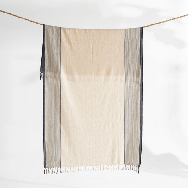 Strandhandduk beige handduksset