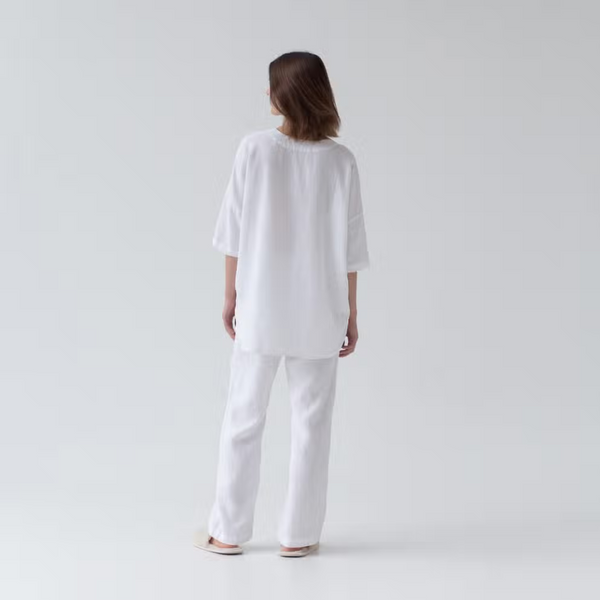 Linen Loungewear set - White