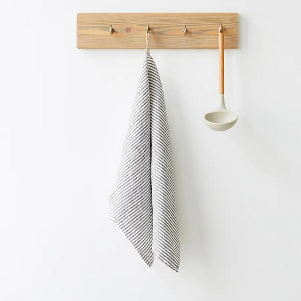 Kitchen towel linen - Black striped