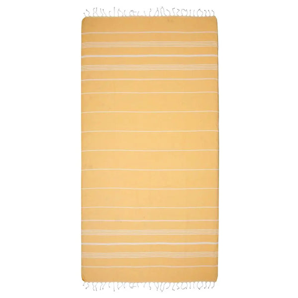 Joi Living - Stripe hamam handduk & strandlakan - Gul