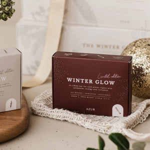 Handgjorda ekologiska vintertvålar från Azur i julig stil