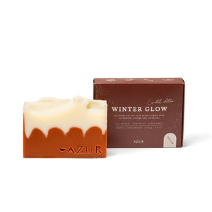 Handgjord lyxig röd tvål Winter Glow från Azur