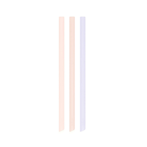 bkr silikon sugrör - Cotton candy 3 pack