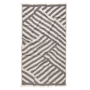 Modern Chevron hamamhandduk svart strandlakan