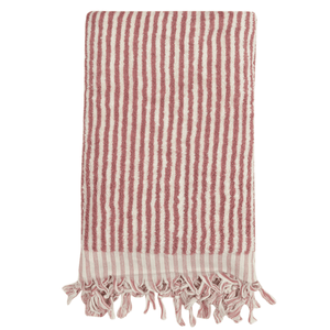 Premium gammelrosa badhandduk handvävd