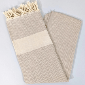 Joi Living - Diamond hamamhandduk - beige