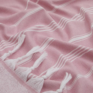 Hamamhandduk Souq semifrotté | strandlakan & badlakan rosa