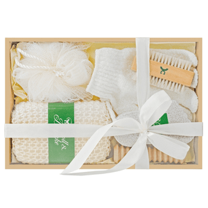Hemma spa kit i presentförpackning med rosett
