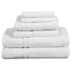 Vitt handduksset i 6 delar – bad, spa och vardag