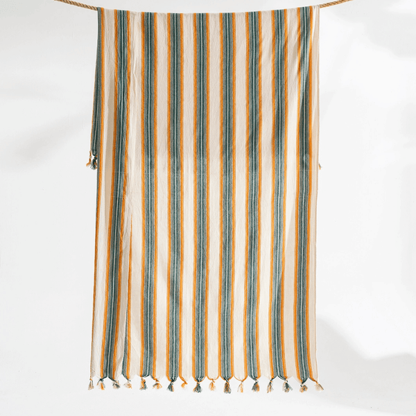 Klassisk Orange hamamhandduk upphängd randig design