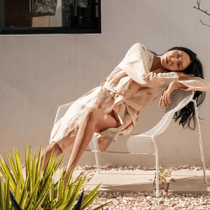 Laranja morgonrock kimono - Joi Living