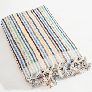 Handvävt melange badlakan premium kvalitet