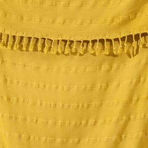 Mustard hamam handduk detalj