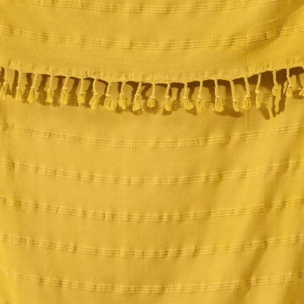 Mustard hamam handduk detalj