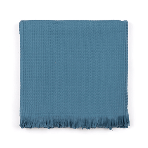 Santana blå våfflad badlakan - Torres Novas
