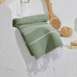 Stripe hamamhandduk & strandhandduk
Khaki Grön - Joi Living