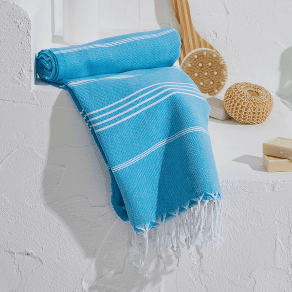 Stripe hamamhandduk & strandhandduk
Petrol Blå - Joi Living