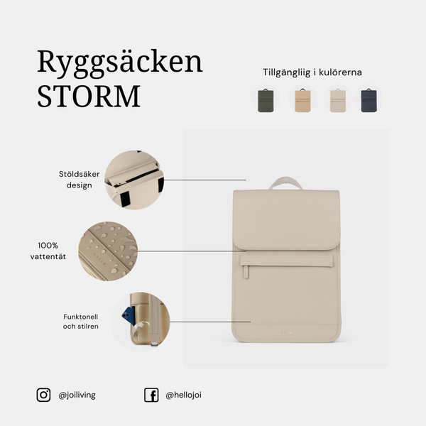 Storm ryggsäck - Misty Grey