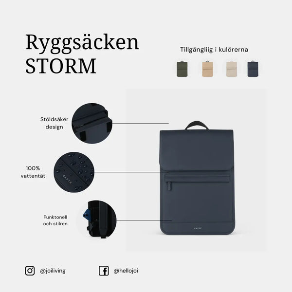 Joi Living - Storm ryggsäck - Abyss Blå