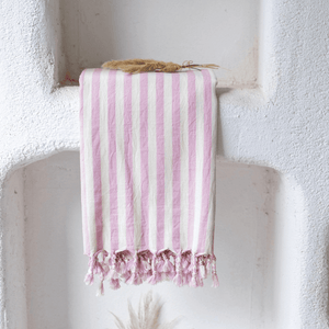 färgglad retro hamamhandduk i lila