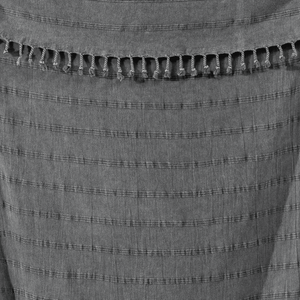 Svart hamam handduk detalj