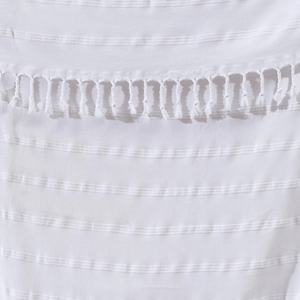 Vit hamam handduk detalj