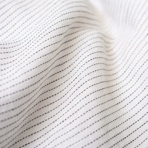 Påslakanset linnemix - Vit randig - Joi Living