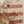Bath towel linen - red stripes