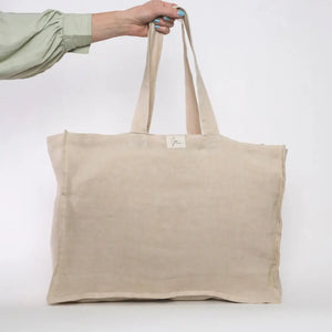 Joi Living - Linne tygväska & strandväska