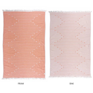 APRIKOSFÄRGAD TURKISK EKOLOGISK HAMAM HANDDUK 